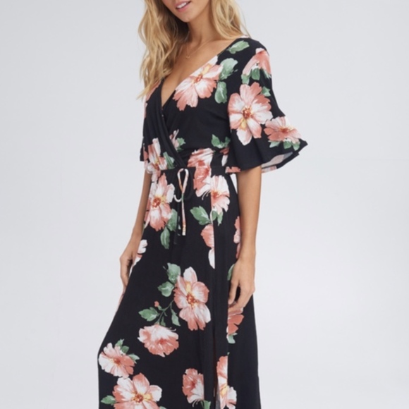 !! SALE !! Floral Maxi Dress Size M - Picture 2 of 7